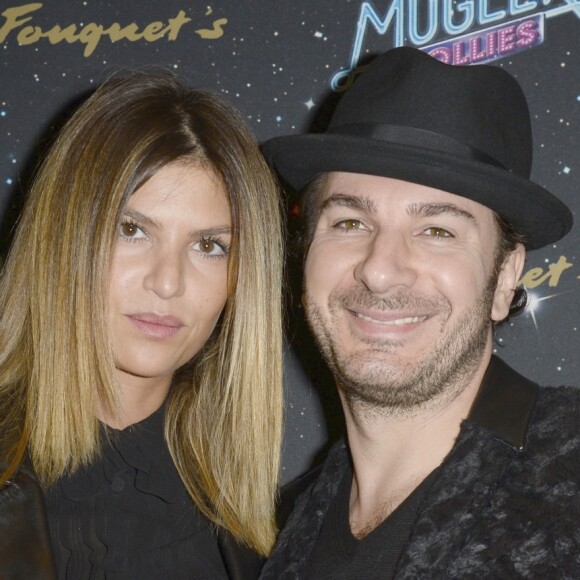 Michael Youn et sa compagne Isabelle Funaro à la 2e représentation du spectacle de Thierry Mugler au theatre Comedia, intitule "Mugler Follies" à Paris, le 19 décembre 2013
