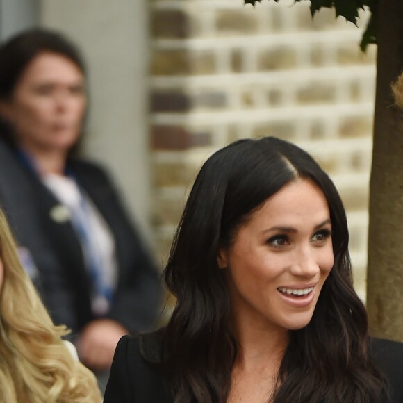 Le prince Harry, duc de Sussex et sa femme Meghan Markle, duchesse de Sussex arrivent au musée de l'émigration EPIC à Dublin le 11 juillet 2018