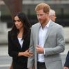 Le prince Harry, duc de Sussex et sa femme Meghan Markle, duchesse de Sussex arrivent au musée de l'émigration EPIC à Dublin le 11 juillet 2018