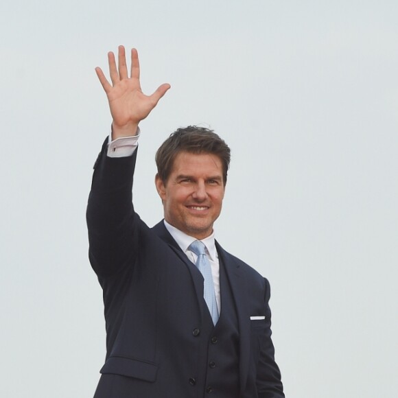 Tom Cruise à l'avant-première mondiale de "Mission: Impossible Fallout" sur la place du Trocadéro à Paris, le 12 juillet 2018. © Coadic Guirec-Denis Guignebourg/Bestimage