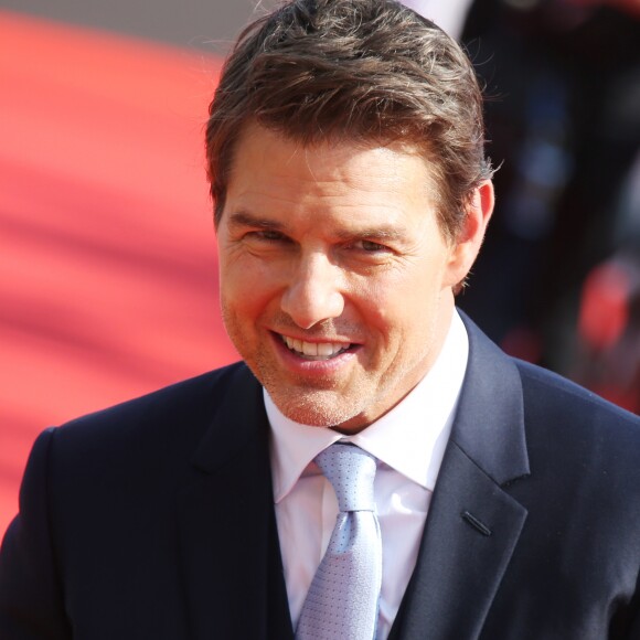 Tom Cruise à l'avant-première mondiale de "Mission: Impossible Fallout" sur la place du Trocadéro à Paris, le 12 juillet 2018. © Coadic Guirec-Denis Guignebourg/Bestimage