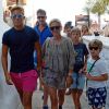 Le prince Pavlos et la princesse Marie-Chantal de Grèce en vacances avec leurs enfants à Mykonos en août 2015.