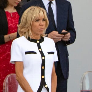 Brigitte Macron - Défilé militaire du 14 Juillet sur les Champs-Elysées à Paris © Pierre Perusseau / Bestimage