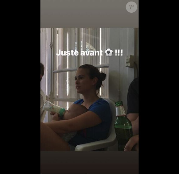 Lucie Lucas lors de la finale de la Coupe du monde 2018, 15 juillet 2018, Instagram