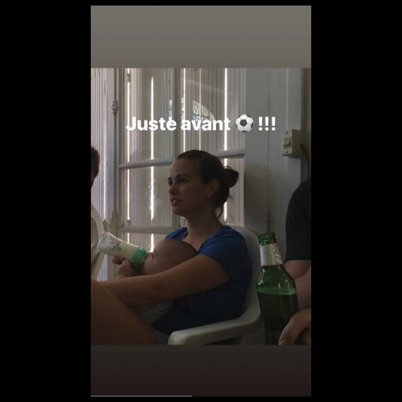 Lucie Lucas lors de la finale de la Coupe du monde 2018, 15 juillet 2018, Instagram