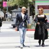 Exclusif - Mel B (Mélanie Brown) se rend au palais de justice accompagnée de son meilleur ami Gary Madatyan pour une audience concernant les procédures de son divorce avec son ex-mari S. Belafonte à Los Angeles, le 13 juillet 2018.