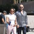 Exclusif - Mel B (Melanie Brown) et son ami Gary Madatyan sortent d'un tribunal à Los Angeles, le 5 juillet 2018