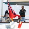 Exclusif - Will Smith, Jada Pinkett Smith et leurs enfants Jaden et Willow réunis en vacances sur un yacht au large de Capri en Italie, le 19 juillet 2018.