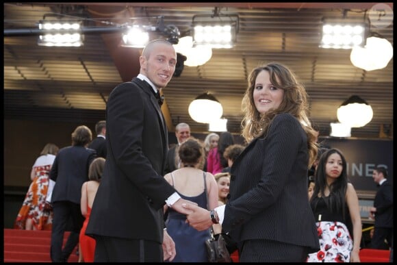 Laure Manaudou et Frédérick Bousquet - Montée des marches du film "La princesse de Montpensier" lors du 63e Festival de Cannes le 16 mai 2010.