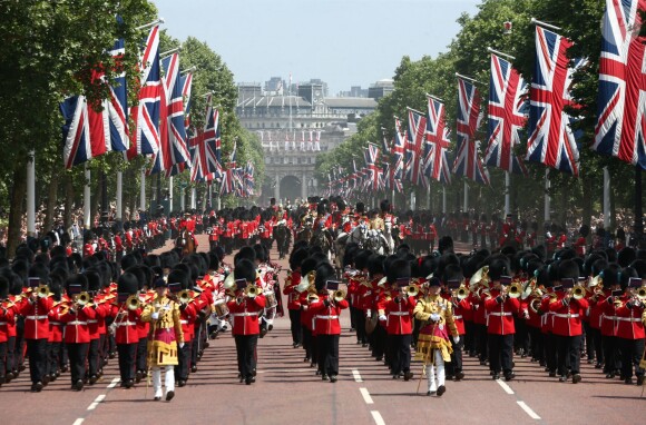Image de la parade Trooping the Colour le 9 juin 2018 à Londres.