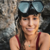 Laury Thilleman sans mquillage sur l'île de Porquerolles, le 23 juillet 2018.