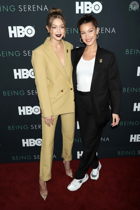 Gigi et Bella Hadid à New York, le 25 avril 2018.