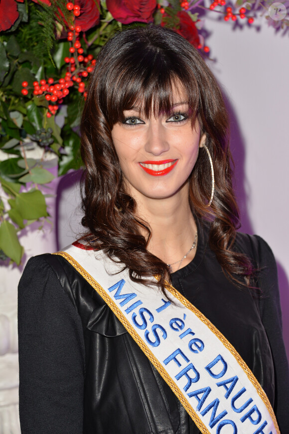 Sophie Vouzelaud (1ère Dauphine Miss France 2007) - Cocktail pour les 1 an de la maison Aloha Paris Luxe aux Salons Hoche à Paris, le 19 décembre 2014.