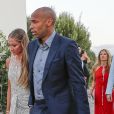 Thierry Henry et sa compagne Andrea Rajacic - Soirée pré-mariage du joueur du footballeur Cesc Fabregas et Daniella Semaan à Ibiza en Espagne le 24 juillet 2018.
