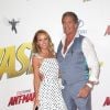 David Hasselhoff et sa fiancée Hayley Roberts à la première de "Ant-Man and The Wasp" au théâtre El Capitan à Hollywood, le 25 juin 2018