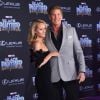David Hasselhoff et sa fiancée Hayley Roberts à la première de 'Black Panther' à Hollywood, le 29 janvier 2018