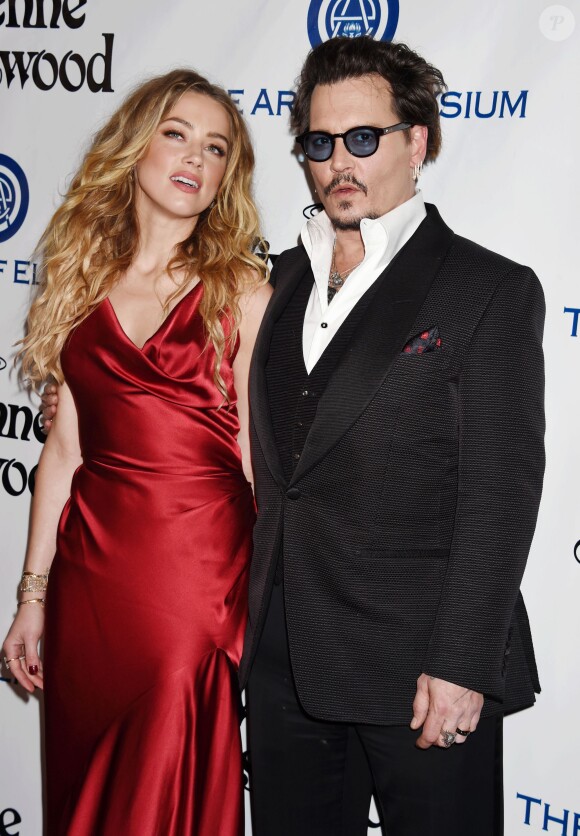 Johnny Depp et sa femme Amber Heard - 9 ème Gala Annuel "The Art Of Elysium" à Culver City le 9 janvier 2016