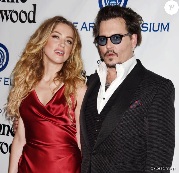Johnny Depp et sa femme Amber Heard - 9 ème Gala Annuel "The Art Of Elysium" à Culver City le 9 janvier 2016