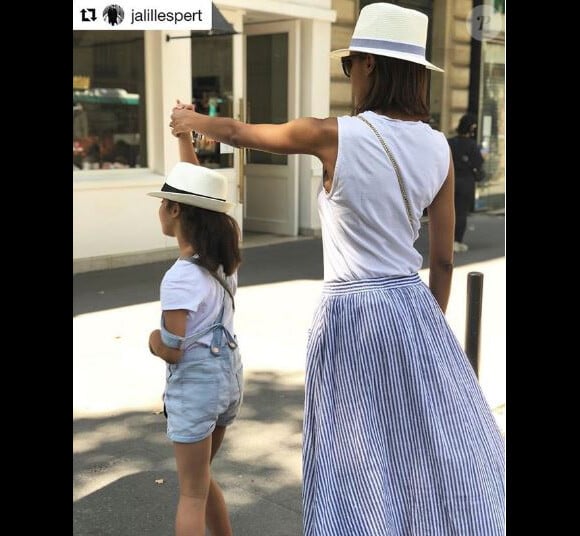 Sonia Rolland et sa fille Tess à Paris - Instagram, 1 juillet 2018