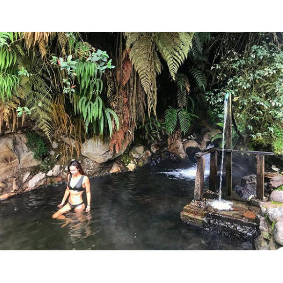 Marine Lorphelin dans une source theramale en Colombie, le 2 août 2018.