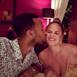 Chrissy Teigen et John Legend en vacances à Bali, en Indonésie. Août 2018.