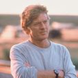 Robert Redford sur le tournage de  Et au milieu coule une rivière  en 1992