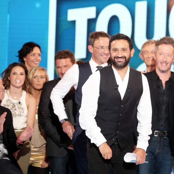 Exclusif -Gilles Verdez, Capucine Anav, Benjamin Castaldi, Cyril Hanouna, Jean-Luc Lemoine, Matthieu Delormeau, Shera Kerienski - Enregistrement de la première émission de la rentrée de Touche pas à mon poste (TPMP) sur C8 à Paris le 5 septembre 2016. © Dominique Jacovides / Bestimage