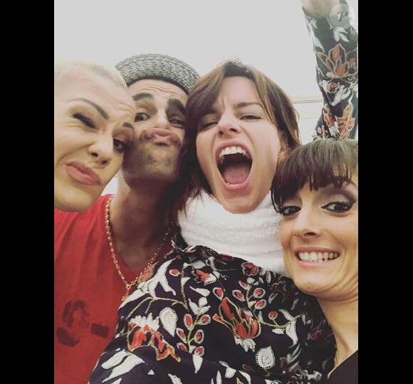 Fauve Hautot, Christophe Licata, Coralie Licata et Katrina Patchett en tournée DALS - Instagram, 17 juillet 2018