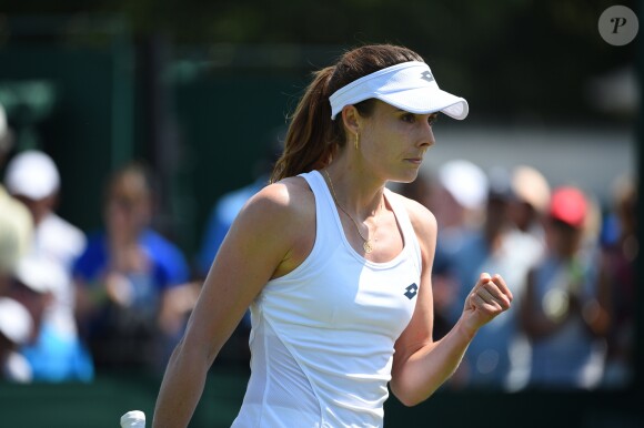 Alizé Cornet à Wimbledon, à Londres, le 3 juillet 2018.
