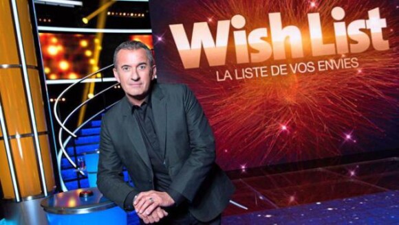 Christophe Dechavanne sur le plateau de Wish List sur TF1.