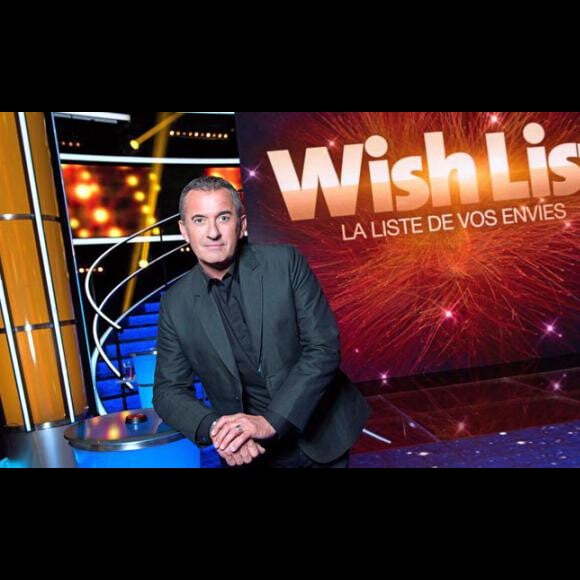 Christophe Dechavanne sur le plateau de Wish List sur TF1.