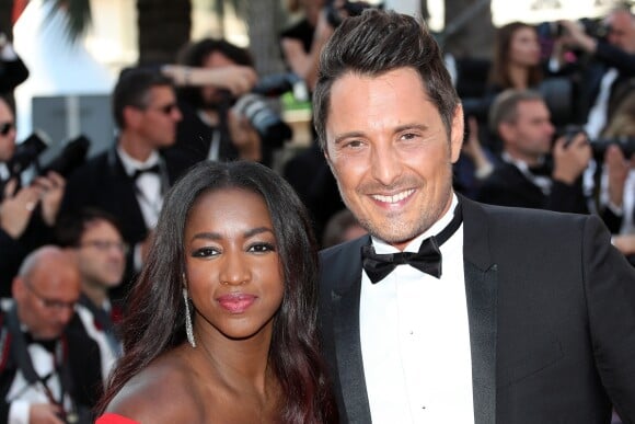 Hapsatou Sy et son compagnon Vincent Cerutti - Montée des marches du film "D'Après une Histoire Vraie" lors du 70ème Festival International du Film de Cannes. Le 27 mai 2017. © Borde-Jacovides-Moreau / Bestimage