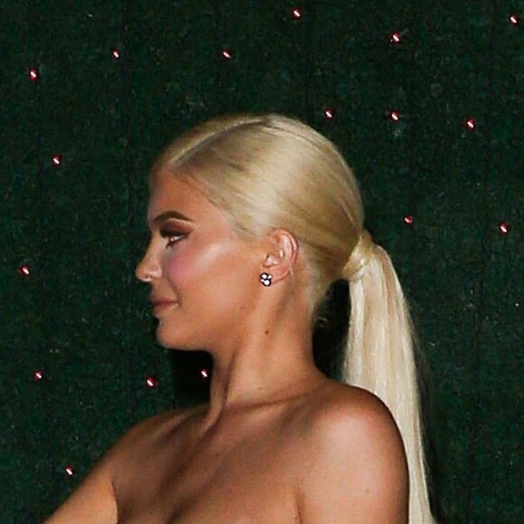Kylie Jenner arrive au Delilah pour fêter ses 21 ans. Los Angeles, , le 9 août 2018.