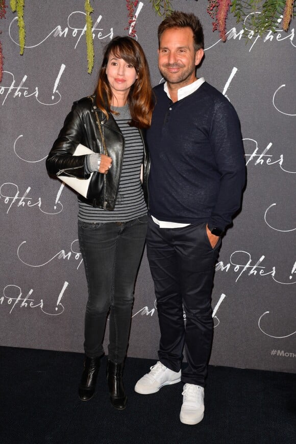 Delphine McCarty et son mari Christophe Michalak - Avant-première du film "Mother!" au cinéma UGC Normandie à Paris, le 7 septembre 2017. © Coadic Guirec/Bestimage