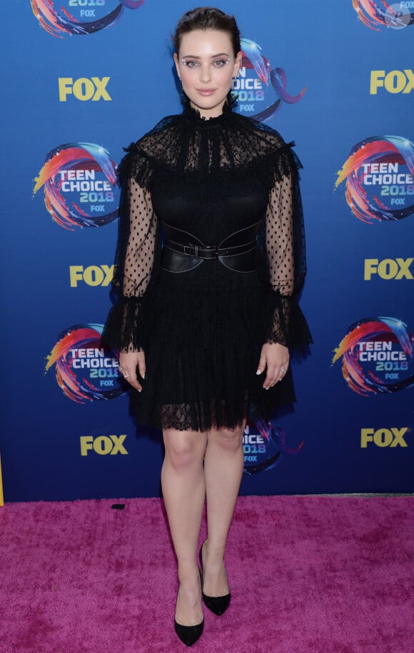 Katherine Langford lors de la soirée FOX's Teen Choice Awards 2018 au The Forum à Inglewood, Californie, Etats-Unis, le 12 août 2018.