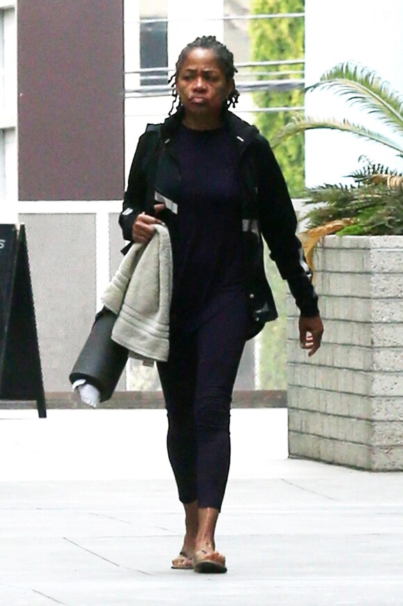 Exclusif - Doria Ragland se rend à son cours de yoga à Los Angeles, le 27 mai 2018