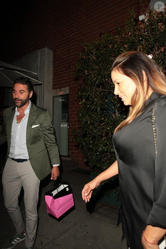 Eva Longoria et son mari José Baston sont allés diner au restaurant Mr. Chow à Beverly Hills, le 13 août 2018