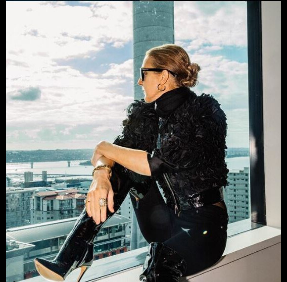 Céline Dion lors de sa tournée d'été. Instagram, août 2018