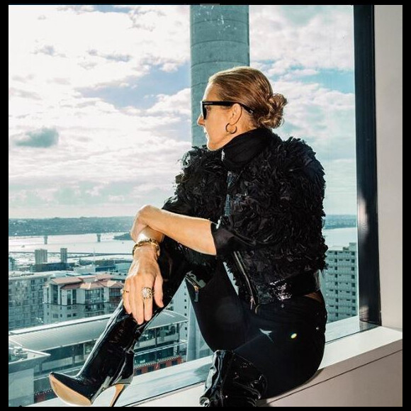 Céline Dion lors de sa tournée d'été. Instagram, août 2018