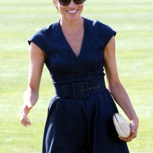 Meghan Markle, duchesse de Sussex à la Coupe de polo ISP Handa de Sentebale au Royal Berkshire Polo Club à Windsor au Royaume-Uni The Duke of Sussex and Duchess of Sussex are seen at the end of the Sentebale ISPS Handa Polo Cup at the Royal Berkshire Polo Club today.27/07/2018 - Berkshire