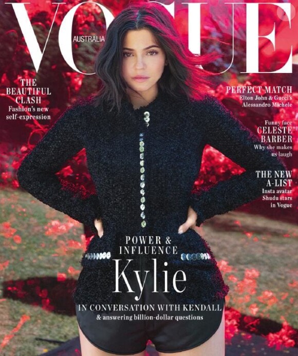 Kylie Jenner en couverture de l'édition australienne du magazine "Vogue". Septembre 2018.
