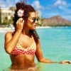 Sabrina Ouzani en vacances à Hawaï le 22 août 2018.