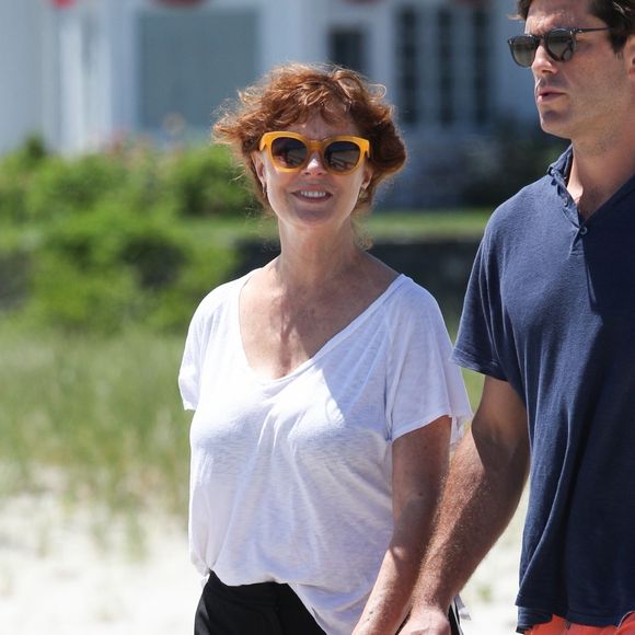 Susan Sarandon - Exclusif - Cérémonie de mariage de Robert Kennedy III et Amaryllis Fox dans la propriété de famille Kennedy Campound à Hyannis port dans le Massachusetts, le 7 juillet 2018.
