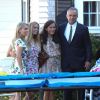 Robert Kennedy Jr, Cheryl Hines - Exclusif - Cérémonie de mariage de Robert Kennedy III et Amaryllis Fox dans la propriété de famille Kennedy Campound à Hyannis port dans le Massachusetts, le 7 juillet 2018.