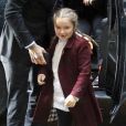 Harper - V. Beckham et son mari D. Beckham sont allés bruncher avec leurs enfants au restaurant français Balthazar" dans le quartier de Soho à New York. Le 11 février 2018.