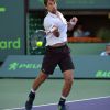 Jeremy Chardy a gagné son troisième tour (6-4, 6-4) au tournoi de tennis Masters 1000 de Miami, à Key Biscayne, Floride, Etats-Unis, le 25 mars 2018.