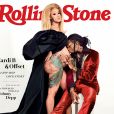 Cardi B, enceinte et son mari Offset en couverture de Rolling Stone. Juin 2018.