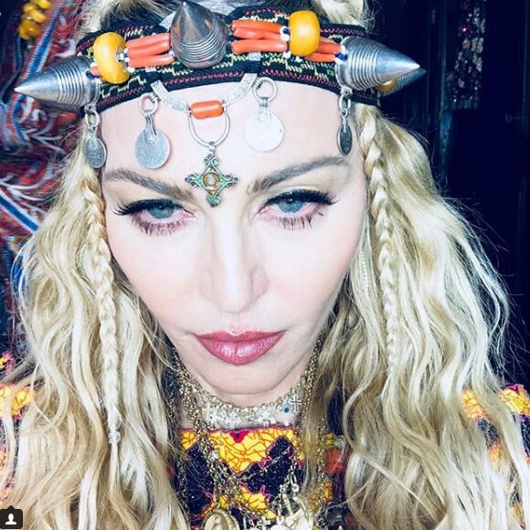 Madonna au Maroc pour ses 60 ans. Instagram le 15 août 2018.