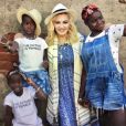 Madonna avec Mercy, Estere et Stella sur Instagram, le 7 septembre 2017. Photo prise au Portugal.