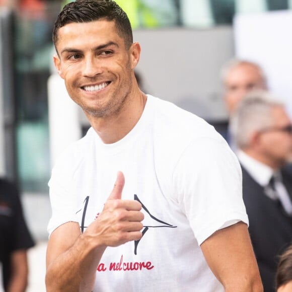 Cristiano Ronaldo lors du match de Série A, Juventus contre la Lazio à l'Allianz Stadium à Turin, la Juventus remporte le macth 2 à 0, à Turin le 25 août 2018.